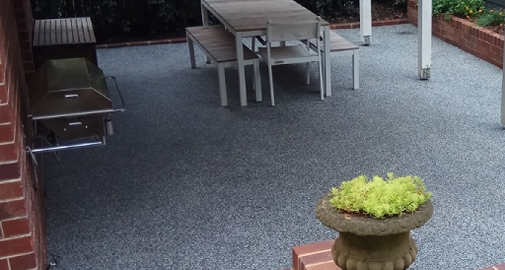 Resurfacing Sandstone Crazy Paving c