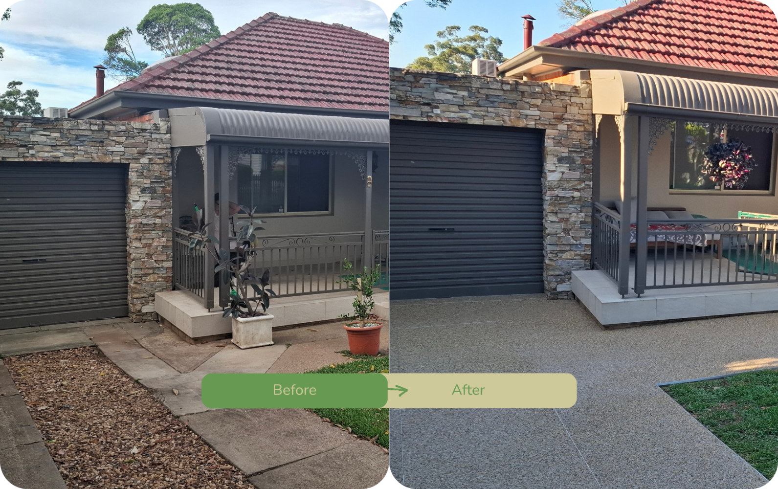 Before and after - riverwood