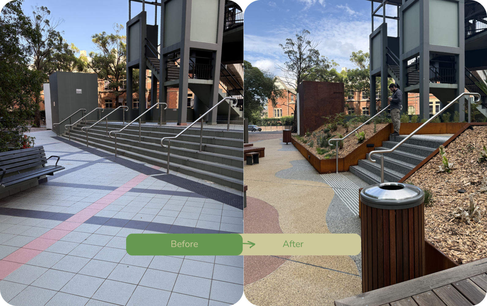 Citadel Towers Before and After 3