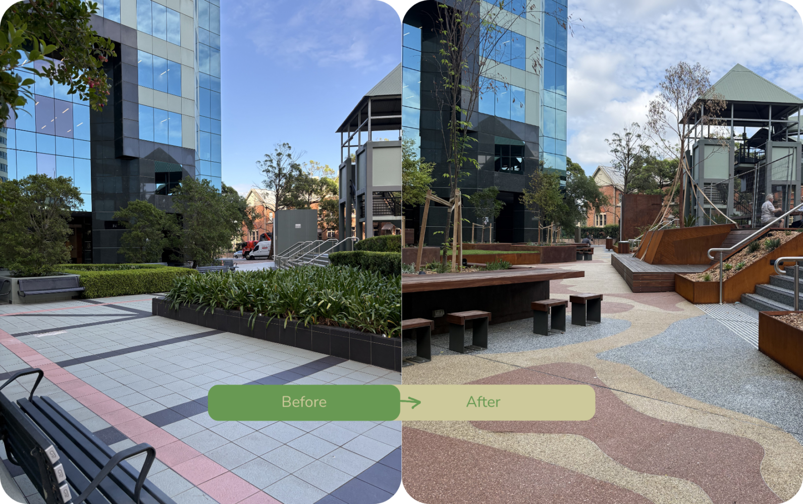 Citadel Towers Before and After 5