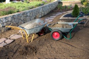 wheel-barrow-and-dirt